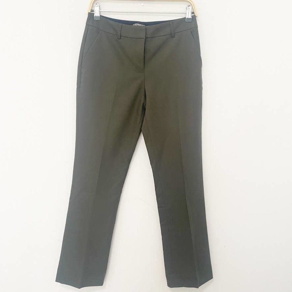 Express Olive Green Columnist Boot Cut Pants Size 4
